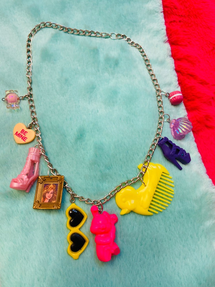 barbie necklace sunglasses rabbit photoframe heel be mine candy