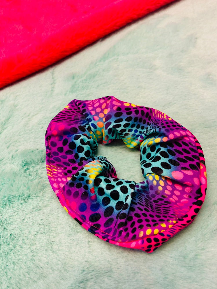 Scrunchie - Pink & Purple Dots