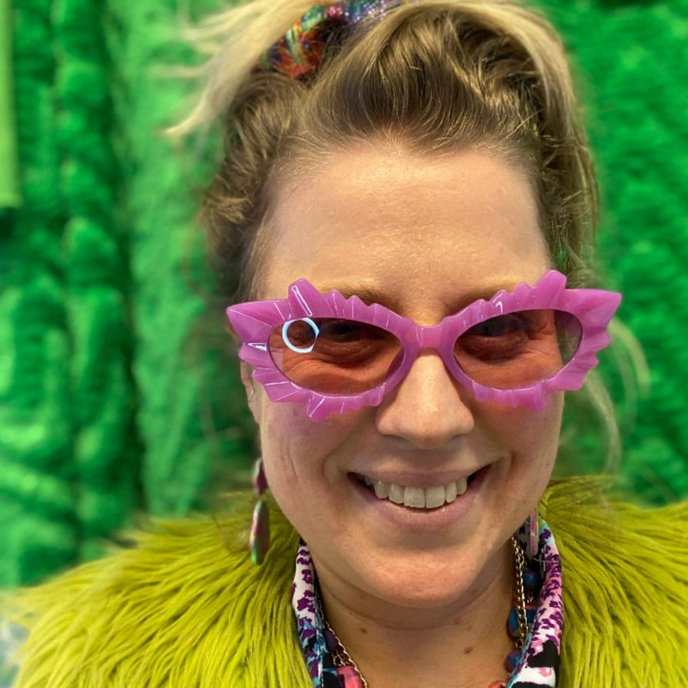 SunGlasses - Purple Crazy Cat Eye