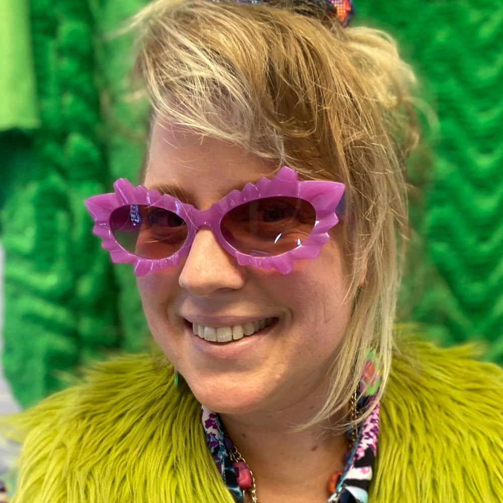 SunGlasses - Purple Crazy Cat Eye