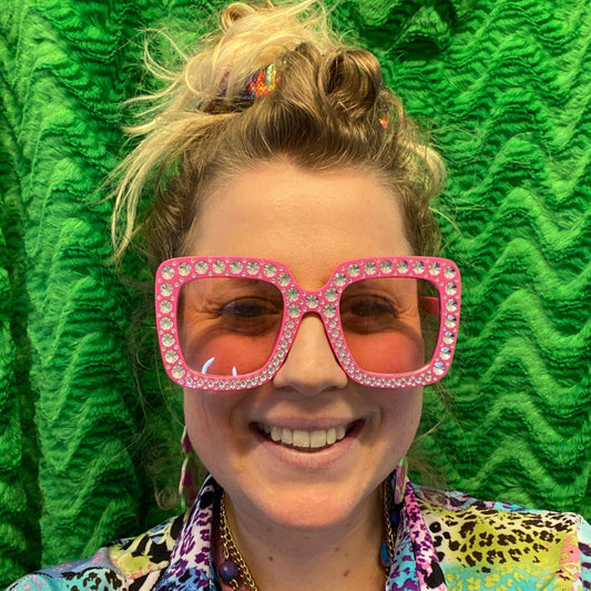 SunGlasses - Hot Pink Diamonds