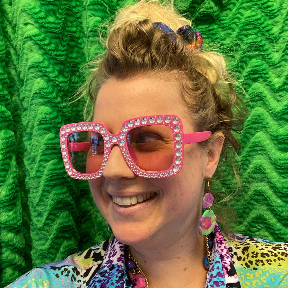 SunGlasses - Hot Pink Diamonds