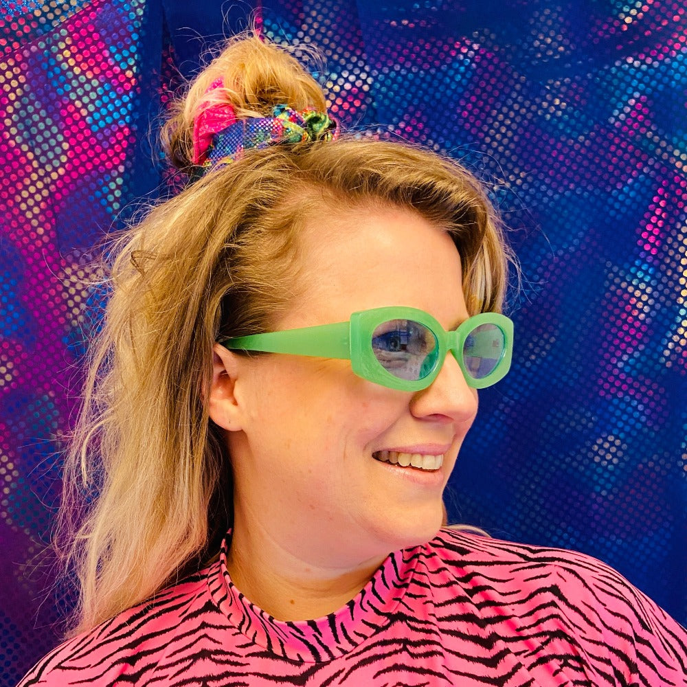 SunGlasses - Extreme Green - party glasses rave