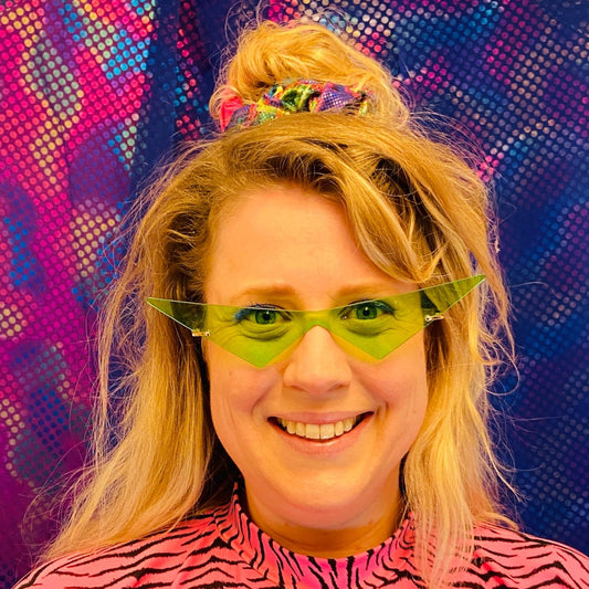 SunGlasses - Extreme Green - party glasses rave