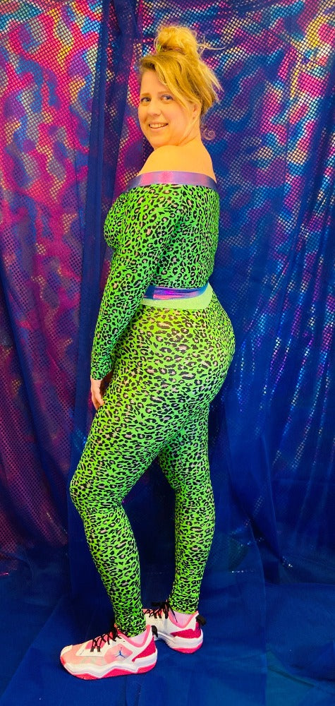 Legging - Leopard Green