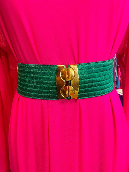 BELT ELASTIC green 80S GOLD