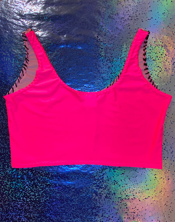 Top - Tiger Purple Pink