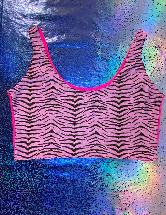 Top - Tiger Purple Pink