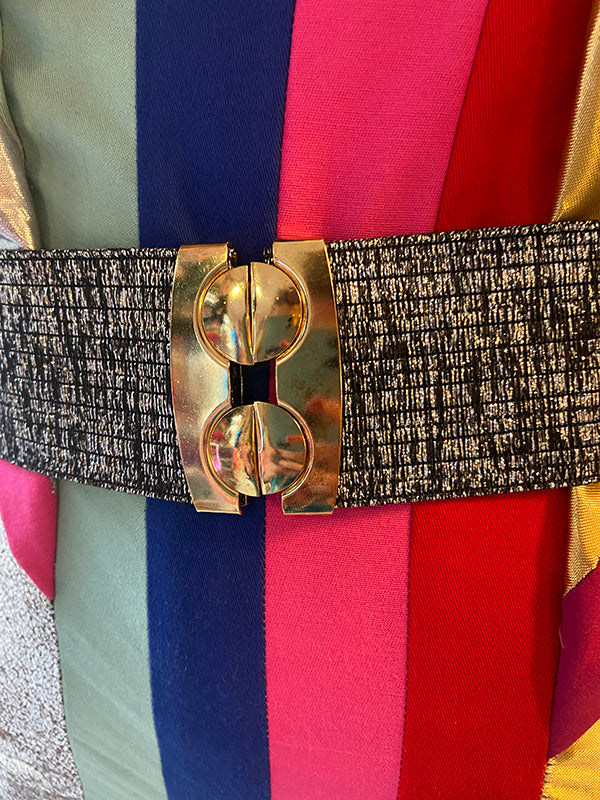 Belt - Silver on Black