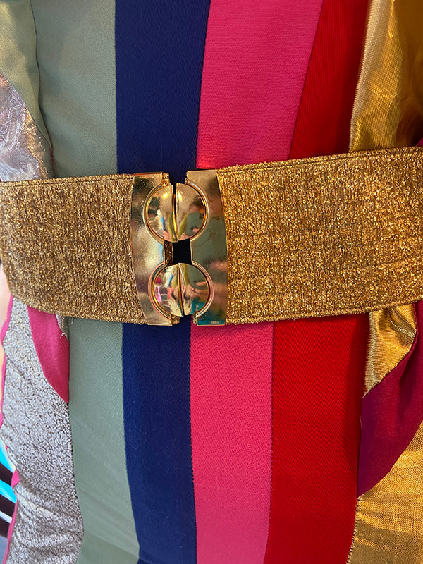 Belt - Gold on White