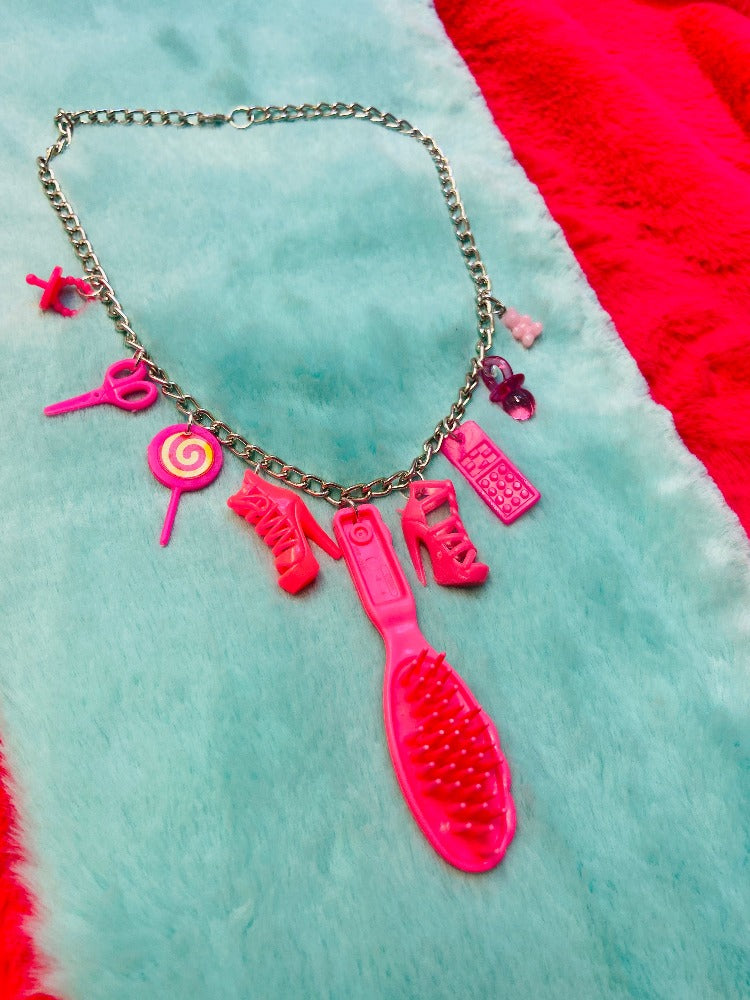 Necklace - Barbie Brush Pink