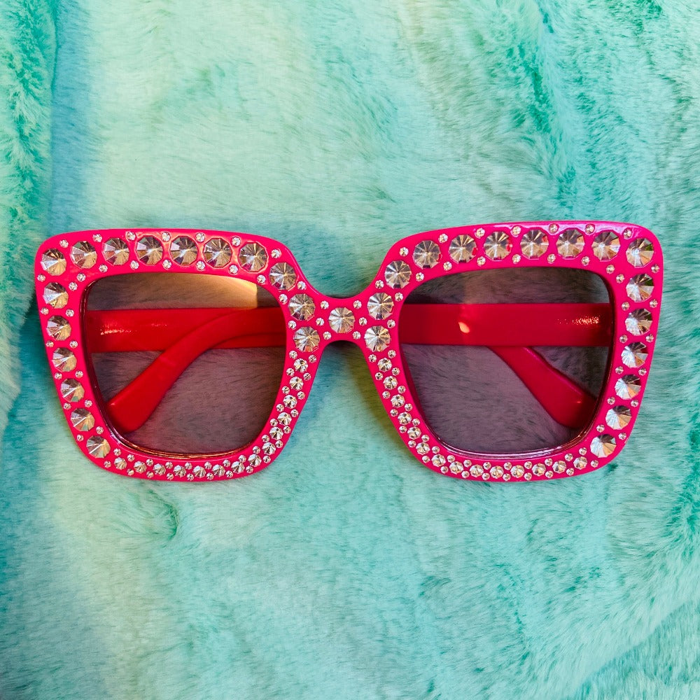 SunGlasses - Hot Pink Diamonds
