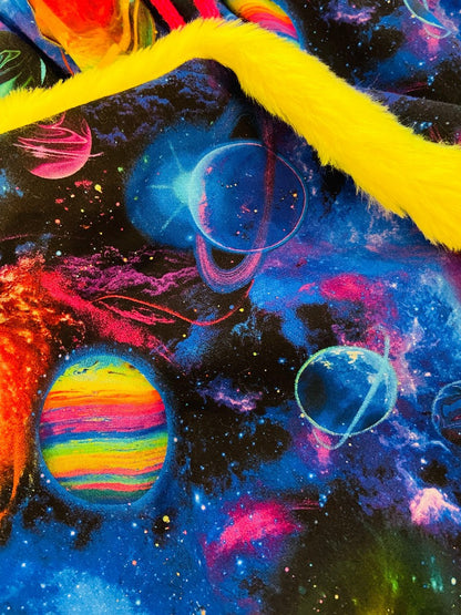 Cropped Sweater - Rainbow Galaxy