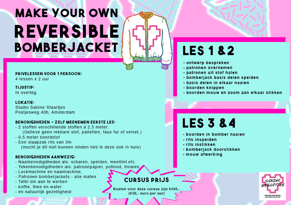 Private Sewing Class - Reversible Bomberjacket