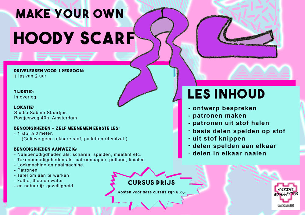 Private Sewing Class - Hoody Scarf